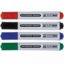 Набор маркеров для сухостираемых досок Buromax 4 цвета