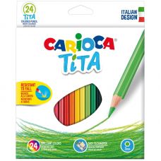 Цветные карандаши 24шт Carioca Tita