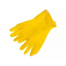 Перчатки хозяйственные латексные L желтые, пара