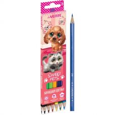 Цветные карандаши 6шт deVENTE "Sweet Pets"