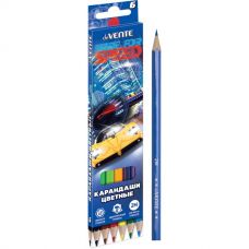Цветные карандаши 6шт deVENTE "Made for Speed"