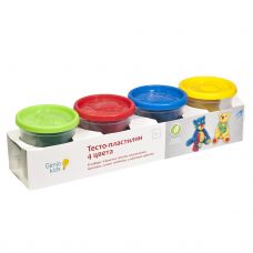 Набор для детского творчества "Тесто-пластилин 4 цвета", 560г