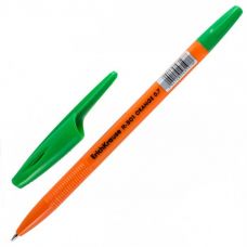 Ручка шариковая R-301 ORANGE 0.7 Stick зеленая