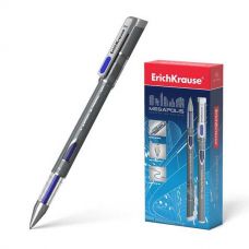 Ручка гелевая Erich Krause "MEGAPOLIS GEL" 0,5мм синяя