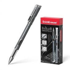 Ручка гелевая Erich Krause "MEGAPOLIS GEL" 0,5мм черная