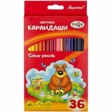 Цветные карандаши 36шт ГАММА "Мультики"