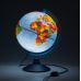 Глобус интерактивный рельефный с физической и политической картой Земли, 25см, подсветка