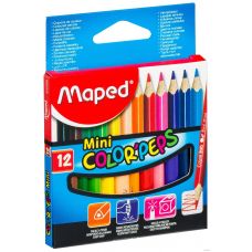Цветные карандаши 12шт Color Peps мини
