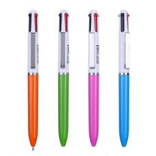 Ручка шариковая автоматическая MABEL, четырехцветная, 1мм, ассорти