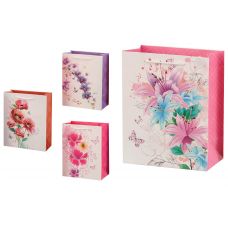 Пакет подарочный бумажный Flower Collection, 23x18x10см