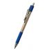 Ручка автоматическая синяя Montex Mint, металлический клип, резиновый держатель, корпус ассорти