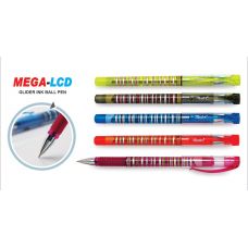 Ручка шариковая синяя Montex Mega LCD, металлический наконечник, корпус ассорти