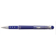 Ручка шариковая синяя Montex Murphy, металлический клип, резиновый держатель