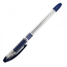 Ручка шариковая Piano Maxriter, масляные чернила, корпус прозрачный, резиновый грип, синяя
