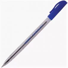 Ручка шариковая синяя "Proff. Calabria 211" с чернилами на масляной основе, с антискользящим держателем и прозрачным корпусом