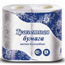 Бумага туалетная Veiro (1x4) двухслойная, белая
